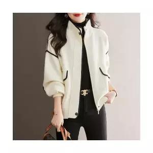 타노스여자 데일리룩 자켓 린넨마 가을룩 모직 캐주얼 루즈핏 재킷 상의 KUK3