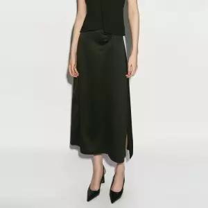 DRAPED SILKY SKIRT1243832
