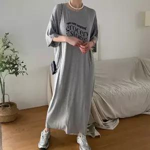 [하프클럽/]빅사이즈 604 슈퍼텐션롱반팔원피스 DRAU357