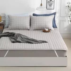 세라지오 순면 누빔 침대패드 고정밴드형 퀸 Q