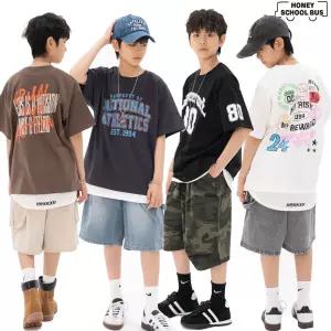 여름봄 남아 주니어 초등학생 중학생 바지 트레이닝복 티셔츠 남학생 의류 옷 빅사이즈