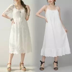 Long롱 이너 레이스 원피스 55-77 66~88