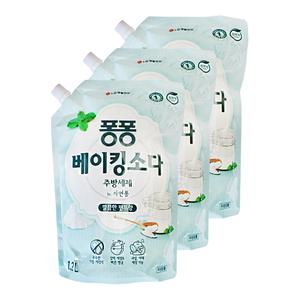 엘지 퐁퐁 주방세제 베이킹소다 깔끔한 민트향 1200ml 3개 설거지