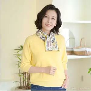 [쉬즈마담]A42046 컬러플 양면 타이스카프 중년여성의류