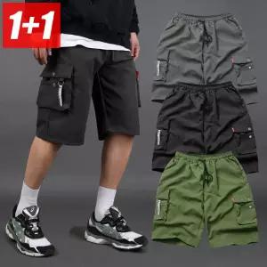 [스타일준]1+1 남자 아이스 냉장고 카고 반바지 트레이닝 여름