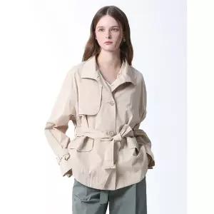 [하프클럽/리스트]하이넥 숏 트렌치코트 (택가격 268000원)