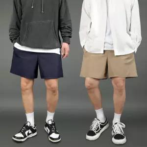 [스타일준]남성용 쿨 아이스 반바지 냉감 스판 바지 베이직쇼츠