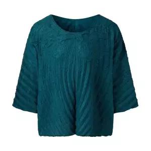 [플리츠미] 커브 플리츠 리플 티셔츠_PPTSM024044