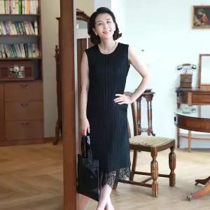 [쉬즈마담]N2670 뒷랩 플리츠 민소매 원피스 50대 엄마옷