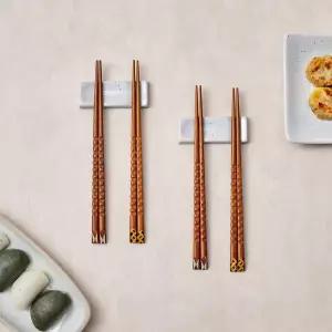 [모던하우스] 사선 헤드 카빙 젓가락 4P 세트