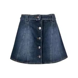 키아라페라그니 아이 스타 버튼 프런트 데님 미니 스커트 75CBE819CDW55 TP4274682