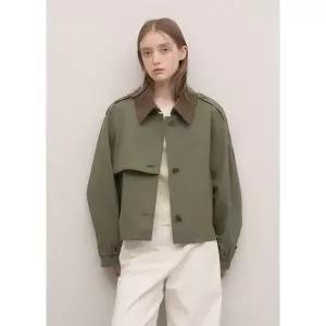 [롯데백화점]시스티나 배색 카라 트렌치 코트 점퍼 -AWWBYO31040