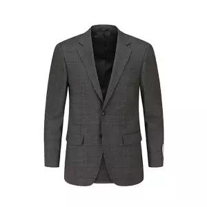 [앤드지] 이모션 임팩트 라이크라 혼방 슬림핏 브라운 글렌체크 투버튼 싱글 자켓_BZC4SB1106