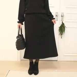 [쉬즈마담]P91932 라비 테이핑 기모 롱스커트 60대 엄마옷