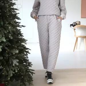 [쉬즈마담]P91929 다이아누비 엠보 배기팬츠 60대 엄마옷