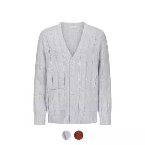 [앤드지] 세미오버핏 스카시 포켓 니트 가디건_BZD1EC1105