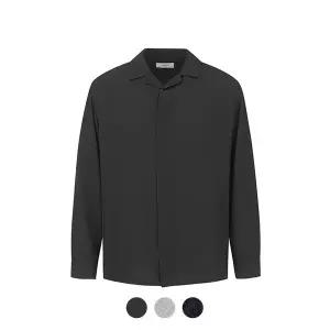 [앤드지] 릴렉스핏 오픈카라 긴팔 셔츠_BZD2WC1104