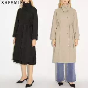 [쉬즈미스]SHESMISS)] 더블린 투웨이카라 벨티드 트렌치코트 (택가격: 428000원)
