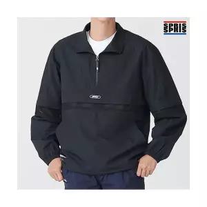 [하프클럽/스프리스]스프리스 남성 3단 배색 아노락 점퍼 블랙