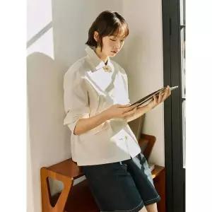 [빈폴레이디스] 라이트 미디엄 트렌치 코트  아이보리 (BF533TC030)