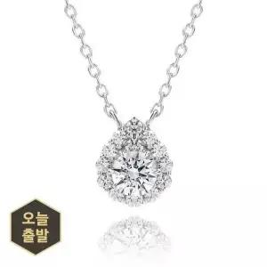 [하나다이아몬드]3부 천연다이아몬드 14k 18k 물방울 목걸이 프로포즈 결혼 예물 마나 HNDN03713