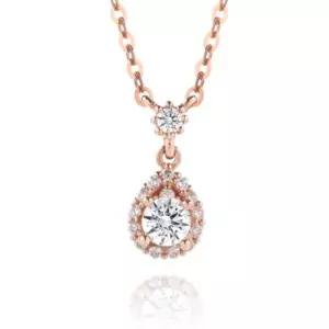 [하나다이아몬드]1부 랩다이아몬드 14k 18k 물방울 데일리 목걸이 알리 HNLDN0127