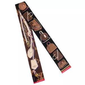 루이비통 스카프 방도 트리뷰트 투 실크 브라운