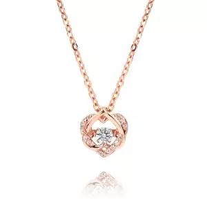 [하나다이아몬드]1부 천연다이아몬드 14k 18k 하트 프로포즈 댄싱스톤 목걸이 카밀라 HNDN01714