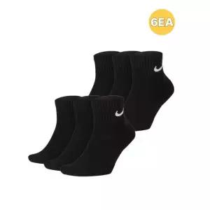[나이키][6EA] 나이키 양말 에브리데이 쿠션드 트레이닝 앵클삭스 블랙 SX7667-010