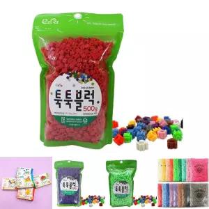 (9mm 500g_빨강) 이지툭툭블럭 리필/블럭/블록/장난감/놀이/유아/조립/완구/창의/만들기/아기/초등/어린이