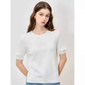 [리스트]스윗캔디 라운드넥 반팔 니트 풀오버 택가격 118000원 _P393391593