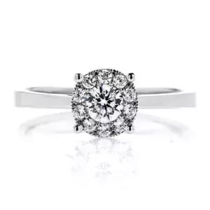 [하나다이아몬드]2부 랩다이아몬드 데일리 반지 오데뜨 HNDLDR028