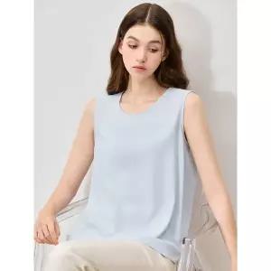 [리스트]여리 라운드넥 슬리브리스 블라우스 택가격 98000원 _P395451764