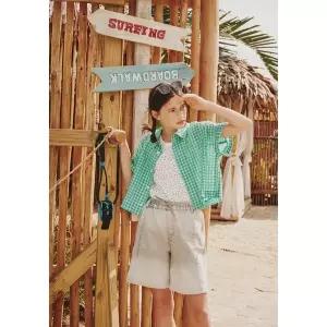 [블루테일](강남점)AZC4BL01GN 리조트 그린 체크 반팔셔츠