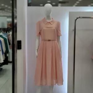 [꼼빠니아]25SS 럭셔리 망사 주름원피스 CAFU5 WOP510 230_YS