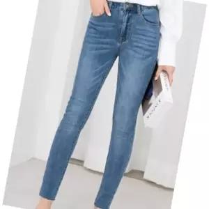 ONM 여자 하이웨스트 롤업 워싱 스키니진 청바지 SS