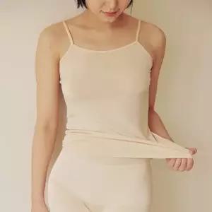 하늘인견 끈 나시티 캐미솔 슬리브리스 나시탑