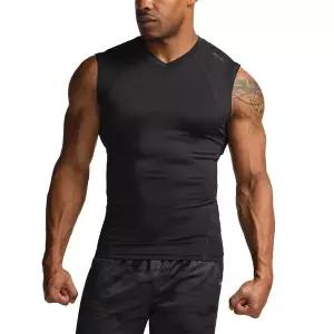 [CQR][한정특가] 테슬라 컴프레션 헬스 나시 민소매 티셔츠 쿨링 베이스레이어