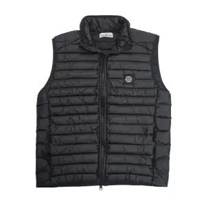 스톤아일랜드 룸 우븐 체임버스 패딩 조끼 블랙 7715G0224 V0029
