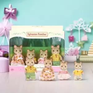 실바니안패밀리 줄무늬 고양이가족 캐릭터 고양이인형 미니어처 장식 수집 역할놀이 피규어세트