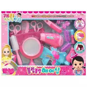 바람 드리이기 캐리 헤어샵 미용실놀이 유아교구 사회성발달 방학선물 엄마표 여아