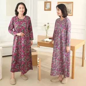 [쉬즈마담]H8557 큰꽃, 잔꽃 겨울 홈드레스 홈드레스 맛집