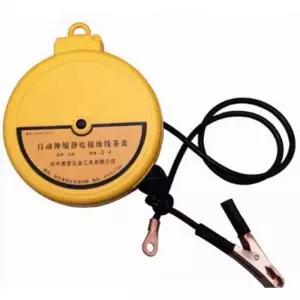 정전기방지 접지선 호스릴 자동개폐식 클램프 유조탱크