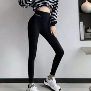 스포츠 타입 여성 심리스 컷팅 트레이닝 레깅스