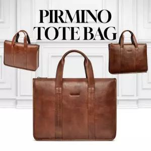 [온] 남성 천연 소가죽 직장인 비지니스 남자 가방 피르미노 가죽 클래식 토트백 서류가방