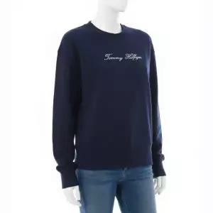 타미힐피거 25FW 루렉스 스크립트 레귤러 맨투맨 스?셔츠 WW47159 C1G