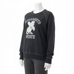 와일드동키 FR-SACRAMENTO 그래픽 프린팅 맨투맨 스웨트셔츠 블랙