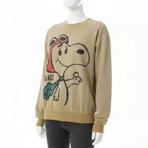 와일드동키 FG-FLYING ACE 그래픽 프린팅 맨투맨 스웨트셔츠 머스타드