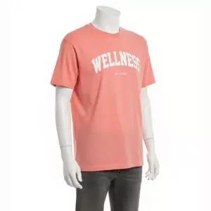 스포티앤리치 웰니스 프린트 반팔 티셔츠 TS881 살몬 화이트