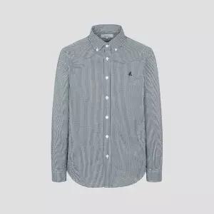 빈폴 남방 시어서커 마이크로 깅엄 셔츠 그린 (BC5364C19M)